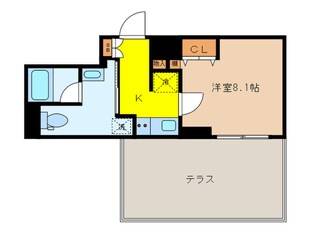 メイクスデザイン学習院下の物件間取画像